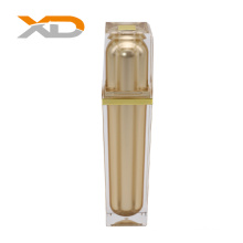 50ml 60ml gold luxury square  thick wall acrylic lotion bottle wtih spray pump